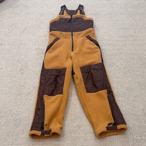 FP Movement by Free People Brown and Tan fleece jumpsuit